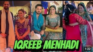 iqra kanwal and areeb pervaiz mehndi | iqra kanwal and areeb pervaiz dance