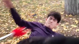 Duilian wushu practice