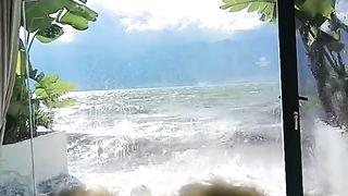 Beach view from a house