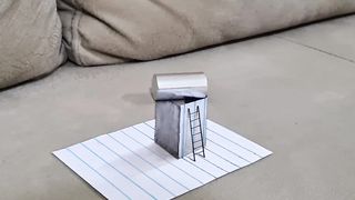 easy 3d drawing on paper for beginner