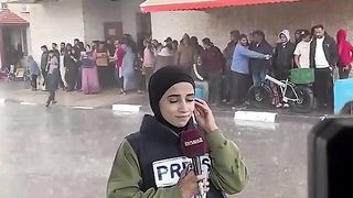 Ghaza during rain so pain