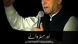 Imran Khan on fire jalsa pti