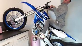 When it's raining outside and you feel like riding your motorcycle