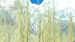 Gilgit Skardu Mountain Snowfall View