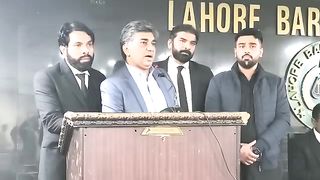 Lawyers' reaction to the arrest of Sher Afzal Marwat from the Lahore High Court... 24 hours to take action against