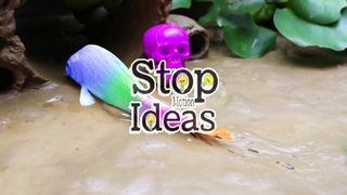 Stop Motion ASMR - Golden Carp In Mud, Crocodile Trap Underground