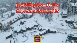 Pre-holiday storm on the move across southern US