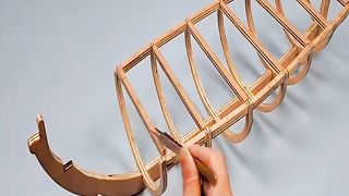 The way he created the model of the ship from Pirates of the Caribbean movie is amazing
