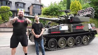 UBER DRIVER IN A TANK PRANK!!! - Eddie Hall