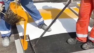 how to paint on the road