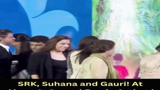 SRK, Suhana and Gauri! At Abram's Annual Day in Ambani school #shahrukhkhan #short #youtubeshort #shorts #trending #viral #shortvideo
