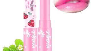 1PC Magic Strawberry Temperature Changing Color Lipstick Moisturizer Waterproof Lip Cream Lipstick
