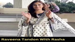 Raveena Tandon With Rasha Thadani Desi Look Gets Spotted At Airport #raveenatandon #shorts #short #trending #viral #bollywood #shortvideo