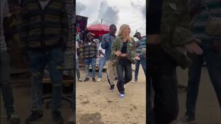 Look how the kenyans reacted to us dancing