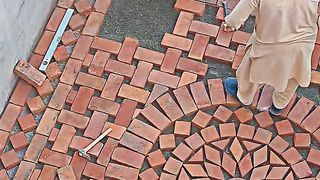 Hand meet brick Design