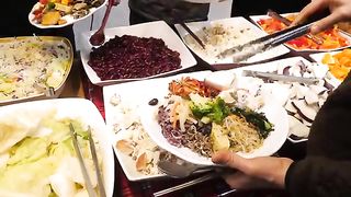 Korean buffet highly praised by guests