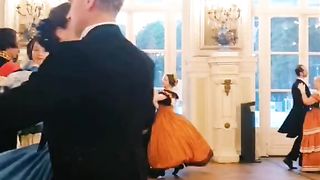 Dancing in castle
