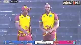 Last over 23 runs required