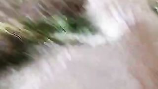 The landslide dragged the motorcyclist away