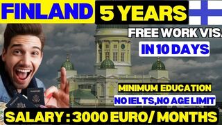 Finland Work Visa | How to get Finland Work Permit ? Full Process Step by Step | High Salary