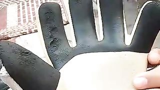 Football club goal keepers gloves