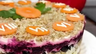 Салат Часы