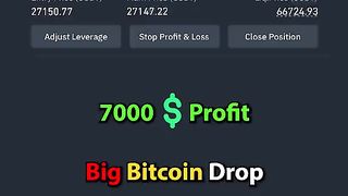 Binance|| Big bitcoin drop 7000$