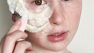 fire and forest makeup illusion