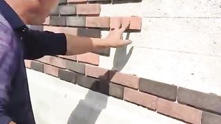 Brick Work and cement filling
