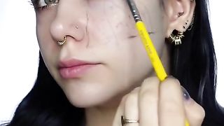 Christmas illusion makeup