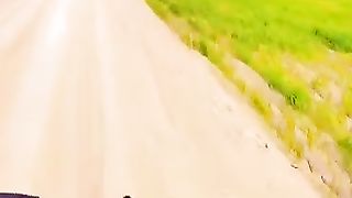 Riding arround the village /village tour