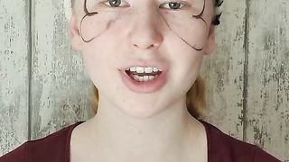 Butterfly makeupillusion on face