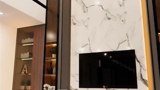 double height living area