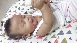 Baby with spoon...