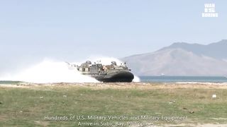 Hundreds of US Military Vehicles and Equipment Arrive in Subic Bay, Philippines