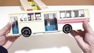 Marble Run Race ☆ HABA Double Slope & Track,Bus # 38