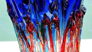 MIX COLORS TUMBLER GOTO - Original Murano Glass handmade in Venice Italy.