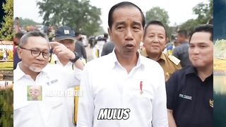 Momen lucu presiden ke lampung