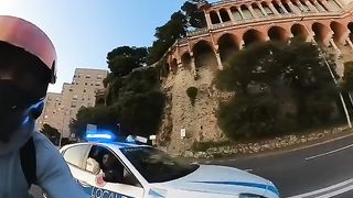 ARRESTATION EN MOTO PAR LA POLICE ITALIENNE ! ????.