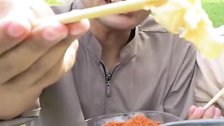 Chinese tofu mukbang (Indonesian mukbang)