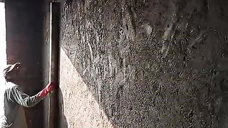 Plastering the walls