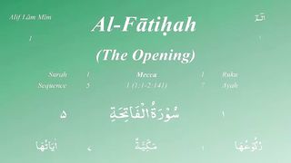001 Surah Al Fatiha by Mishary Al Afasy (iRecite)