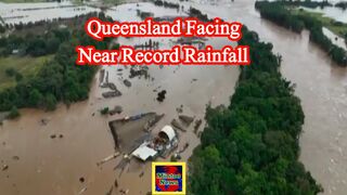 Queensland floods: Australia airport submerged and crocodiles seen after record rain