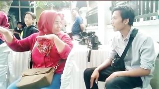Together with my mother attending a wedding