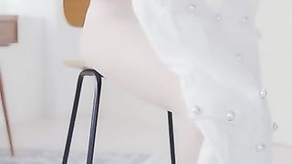 4K vertical lookbook)Ai lookbook live-action model miniskirt stockings lookbook girlfriend (1023)