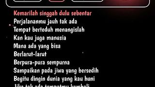 Lirik lagu "jiwa yang bersedih" aesthetic
