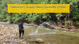 Fishing nets in rocky rivers, apparently got this...