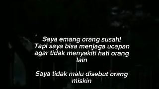 Walaupun susah tapi saya bisa jaga ucapan