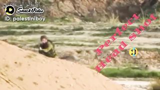 Israeli diaper force/beautiful headshot by palastine mujahid
