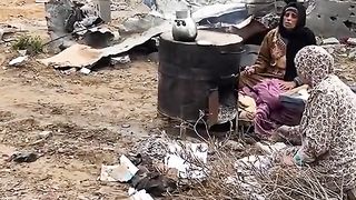 After bombing on palastine